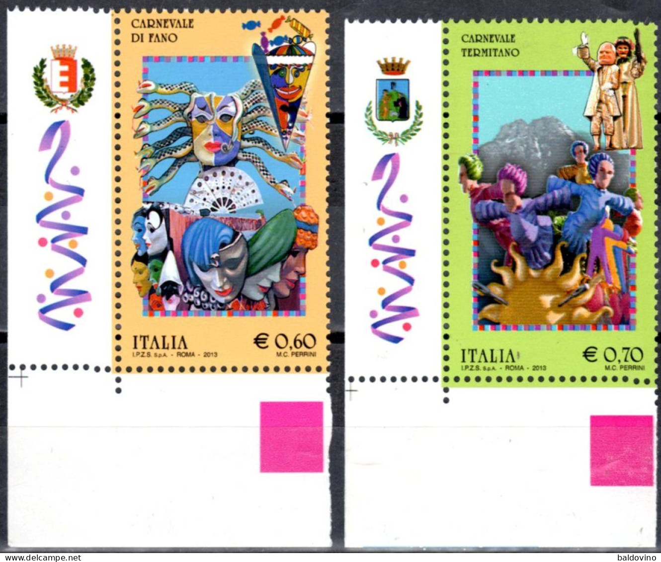 Italia 2013 7 Valori Nuovi Perfetti (vedi Descrizione) - 2011-20: Neufs