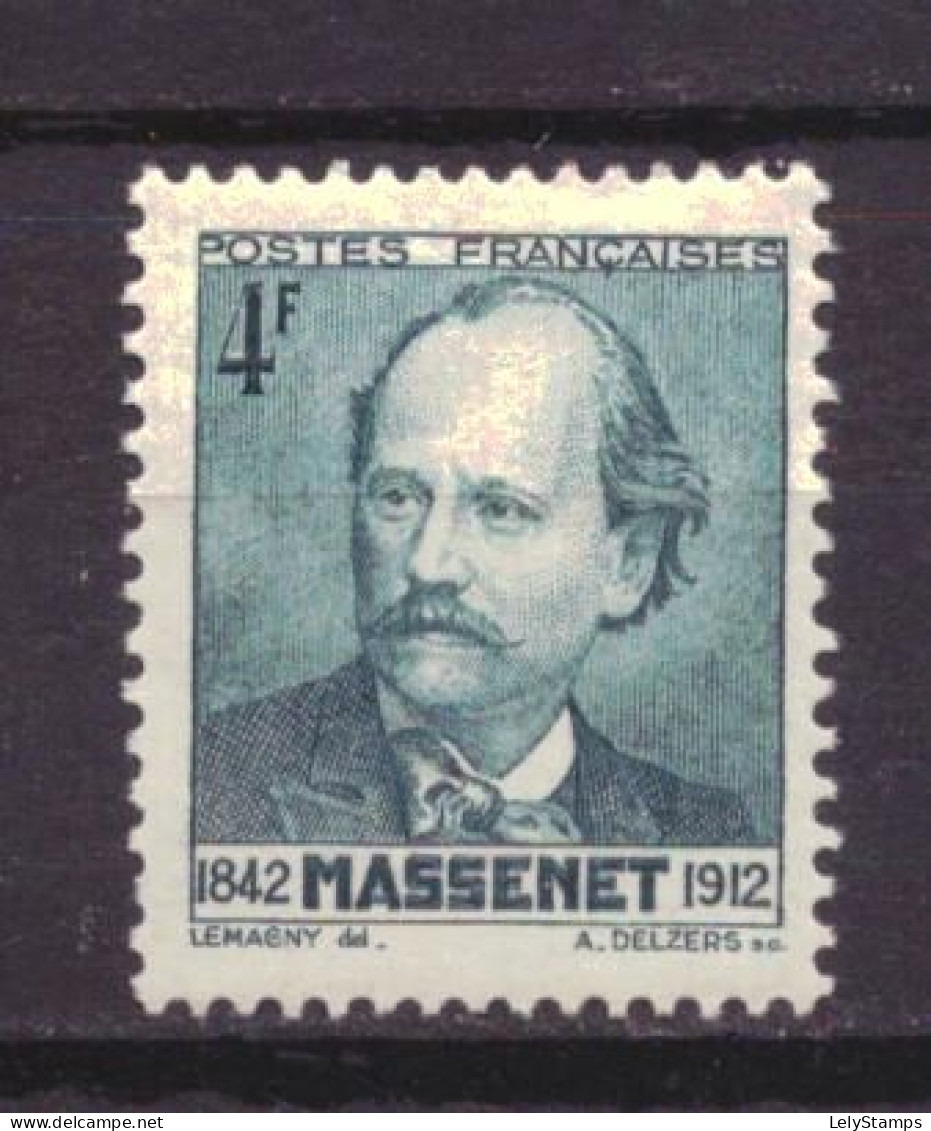 Frankrijk / France / Frankreich Mi. 555 Yv. 545 MH * Massenet (1942) - Unused Stamps