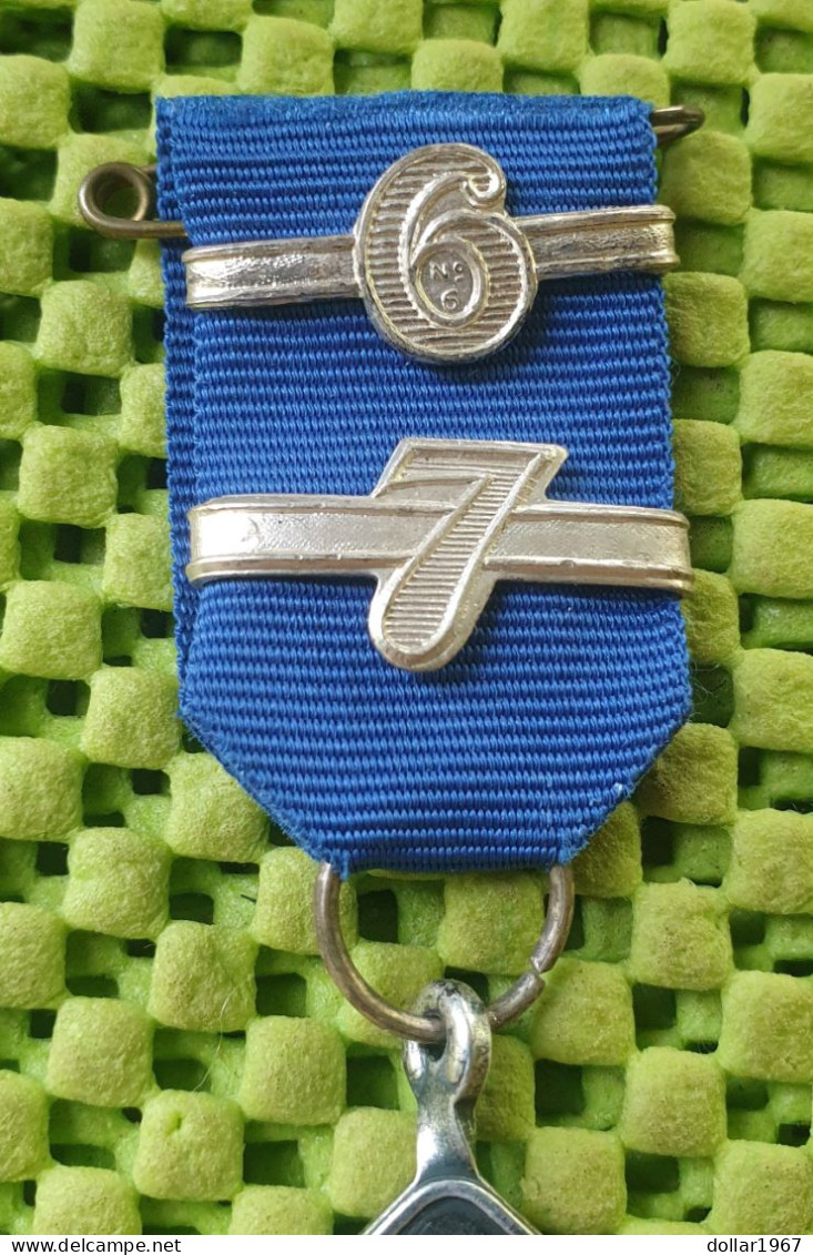 Medaile :  Wandeltocht Politie Haaglanden + 6+7 -  Original Foto  !!  Medallion  Dutch - Polizei