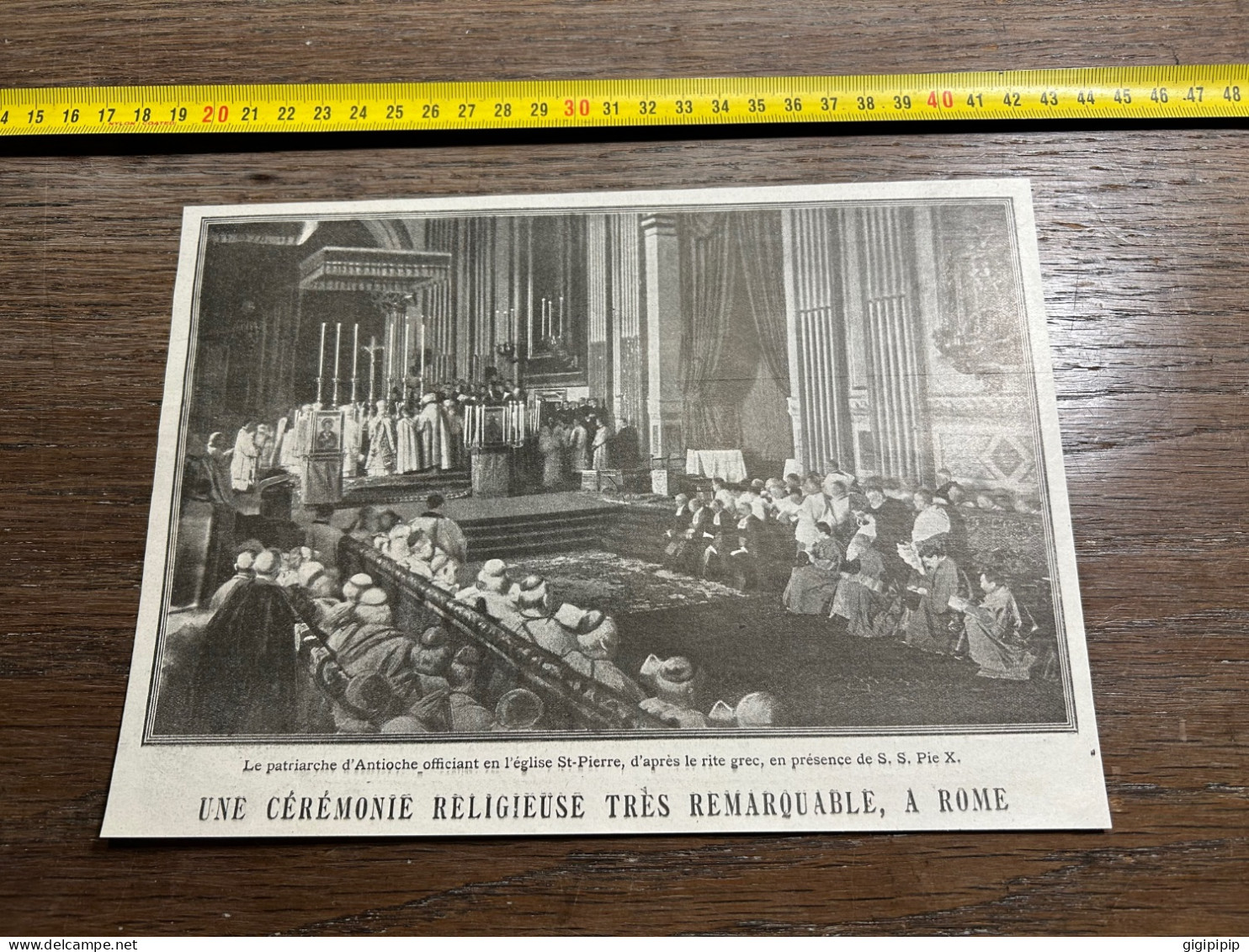1908 PATI Patriarche D'Antioche Officiant En L'église St-Pierre, D'après Le Rite Grec, En Présence De S. S. Pie X. - Colecciones