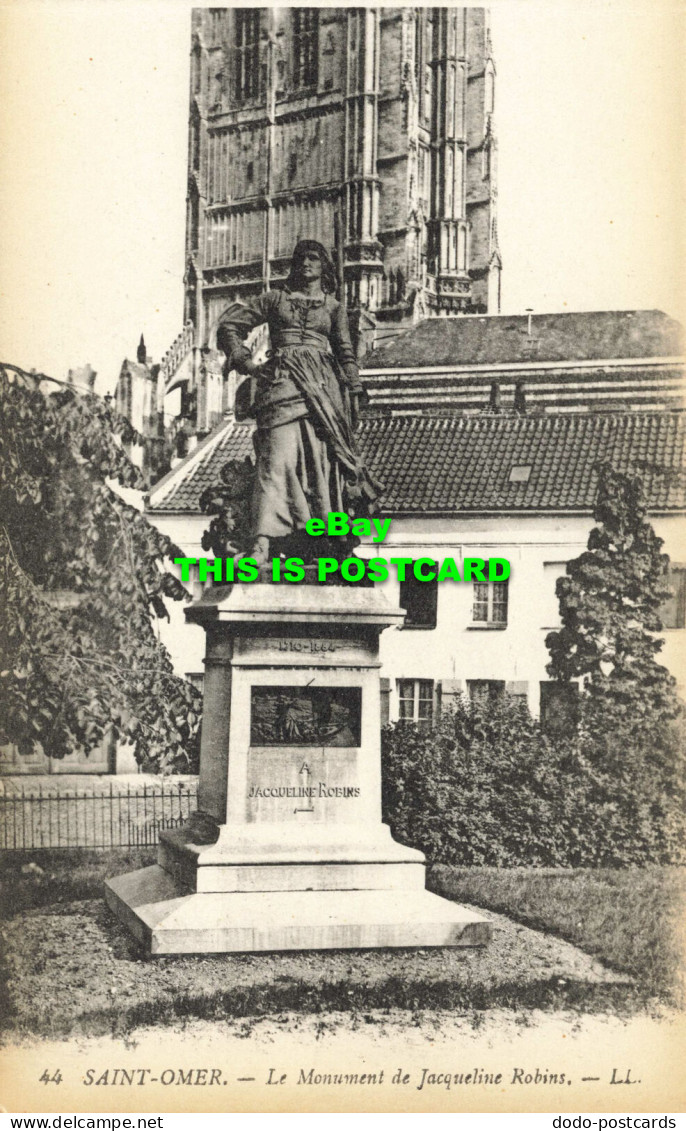 R605495 Saint Omer. Le Monument De Jacqueline Robins. LL. 44. Levy Fils - Mondo