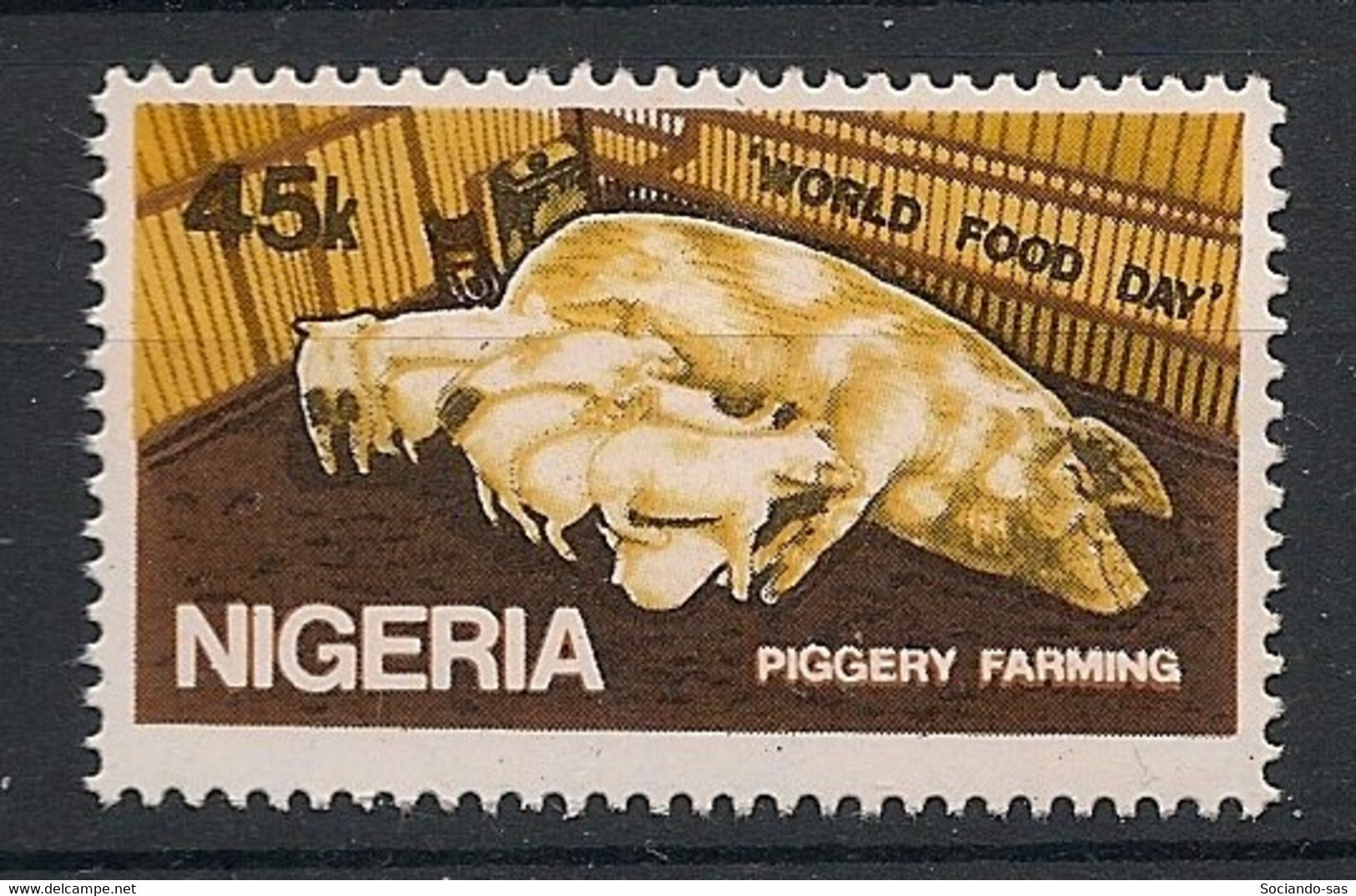 NIGERIA - 1981 - N°YT. 396 - Elevage De Porcs - Neuf Luxe ** / MNH / Postfrisch - Hoftiere