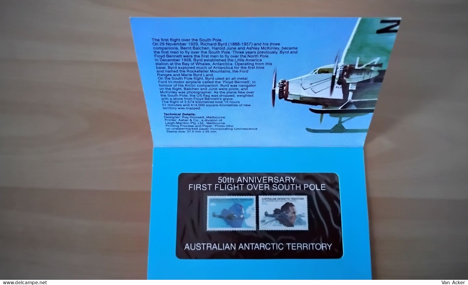 A.A.T. First Flight Over The South Pole MNH. - Verzamelingen & Reeksen