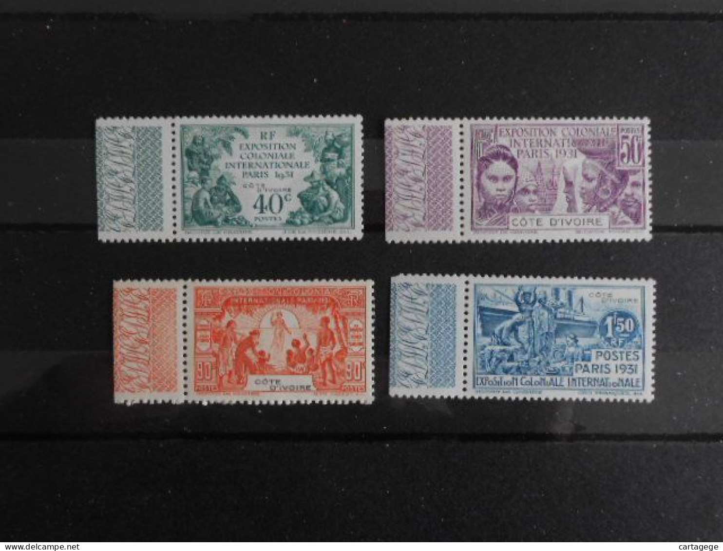 COTE-D'IVOIRE YT 84/87 EXPOSITION COLONIALE DE PARIS* - Unused Stamps