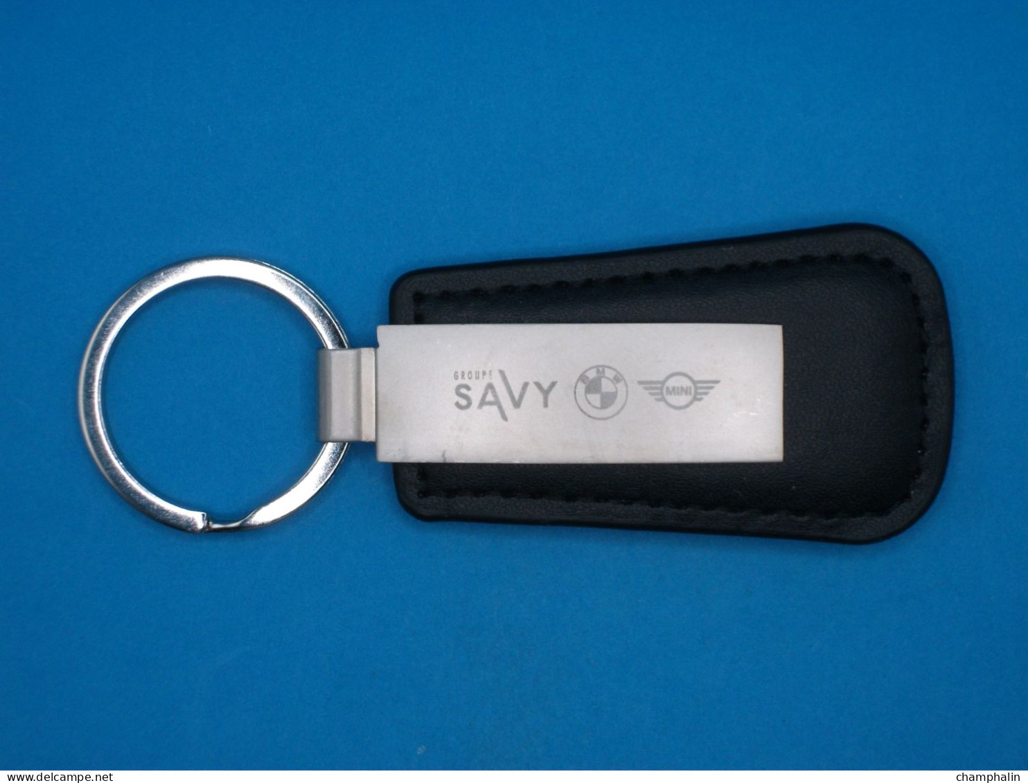 Porte-clé Métal & Cuir - BMW & Mini - Groupe Savy - Automobile Voiture Concessionnaire Garage - Porte-clefs