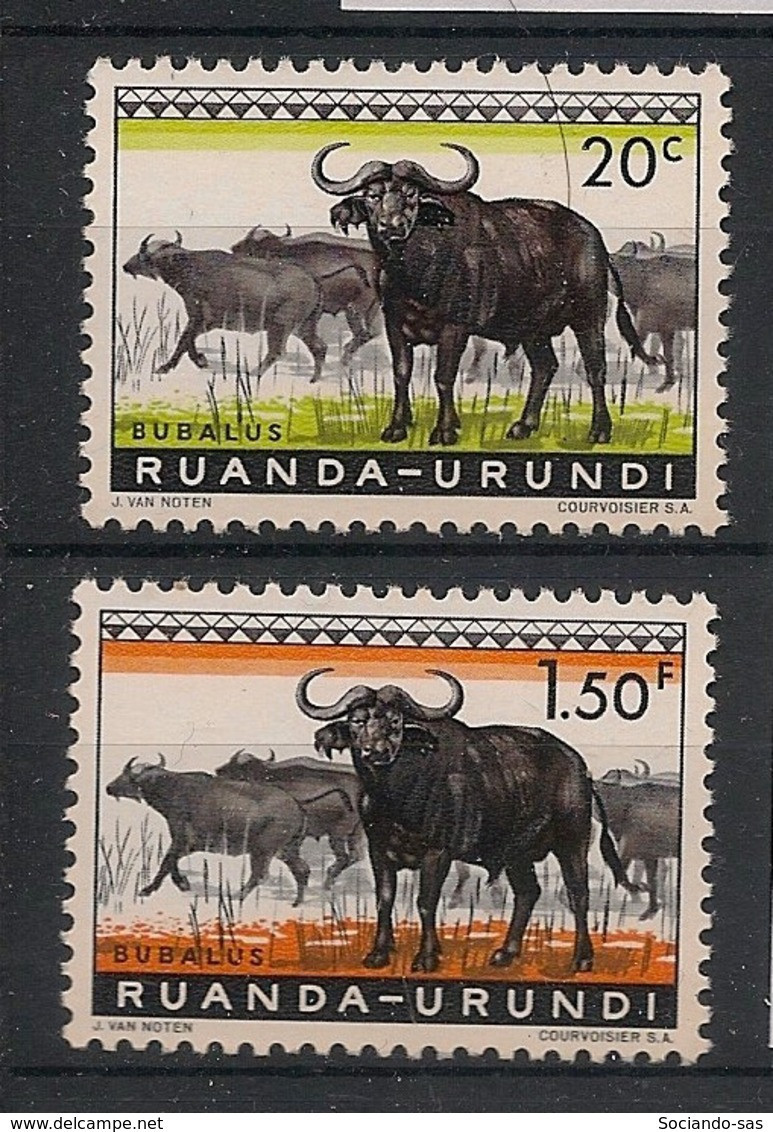 RWANDA - 1959-61 - N°YT. 206 Et 210 - Buffles - Neuf Luxe ** / MNH / Postfrisch - Vaches