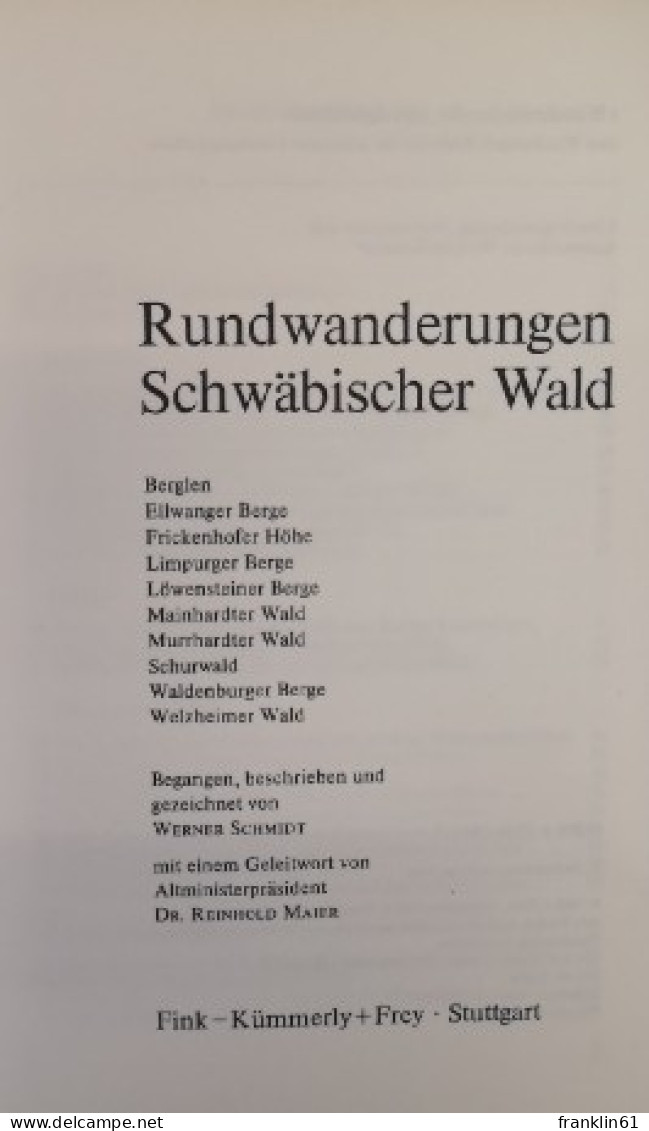 Rundwanderungen Schwäbischer Wald. - Otros & Sin Clasificación