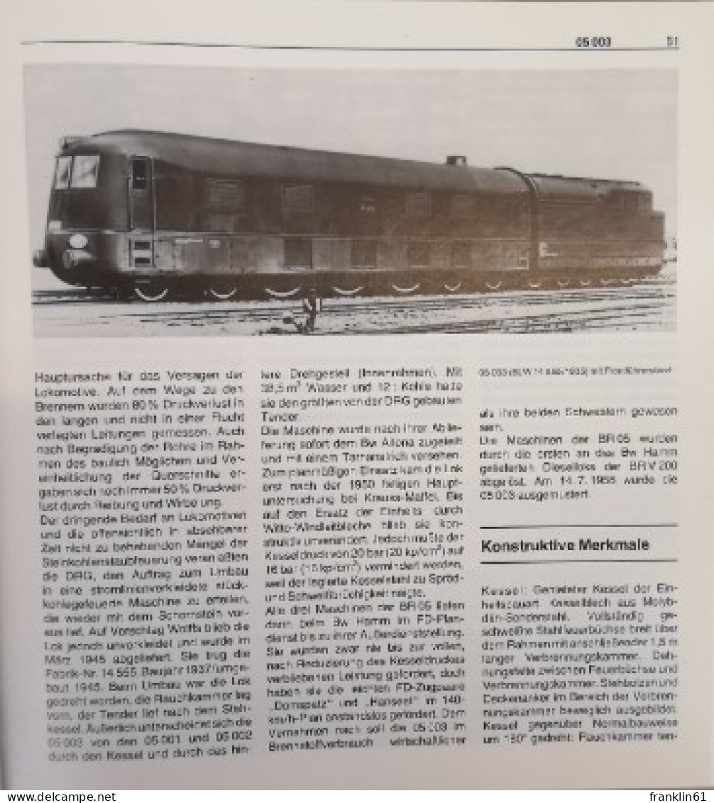 Dampflokomotiven deutscher Eisenbahnen. Dampflok-Archiv.