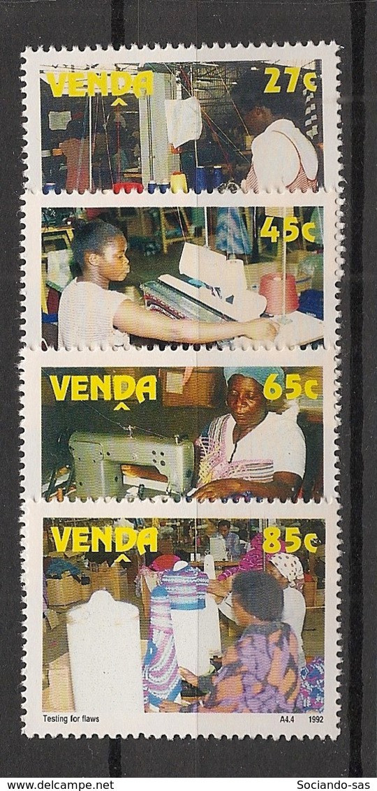 VENDA - 1992 - N°YT. 233 à 236 - Clothing Factory - Neuf Luxe ** / MNH / Postfrisch - Venda