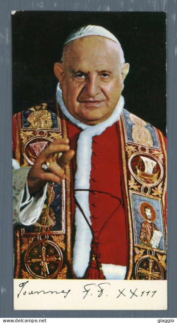 °°° Santino N. 9318 - Papa Giovanni Xxiii - Cartoncino °°° - Religion & Esotericism