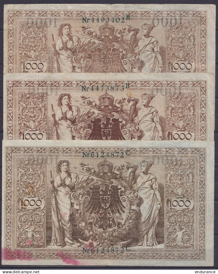 Allemagne - Lot De 6 Billets 1000 Mark 1910 - Voir Scans - 1000 Mark