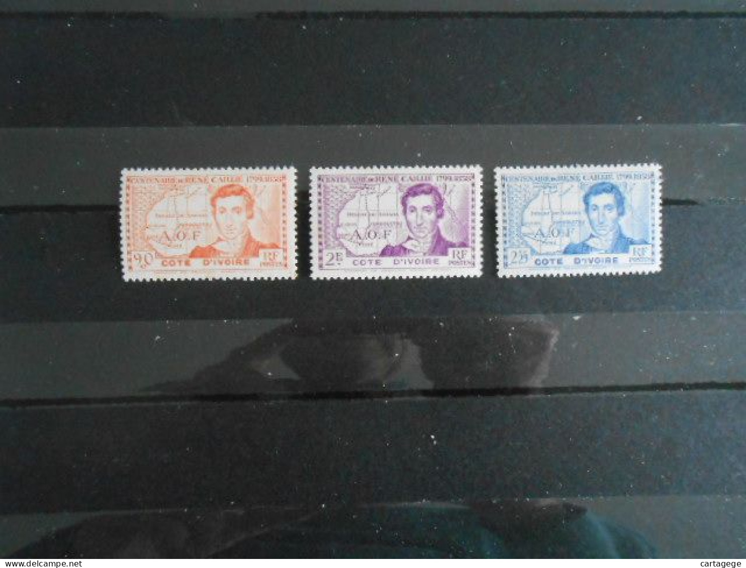 COTE-D'IVOIRE YT 141/143 RENE CAILLIE** - Unused Stamps