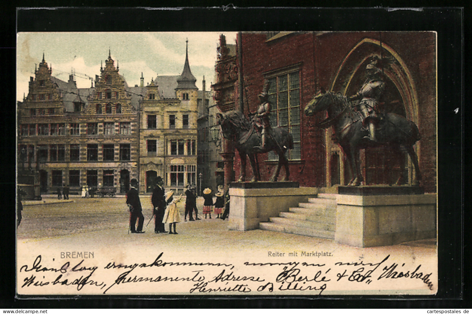 AK Bremen, Reiter Mit Marktplatz  - Bremen