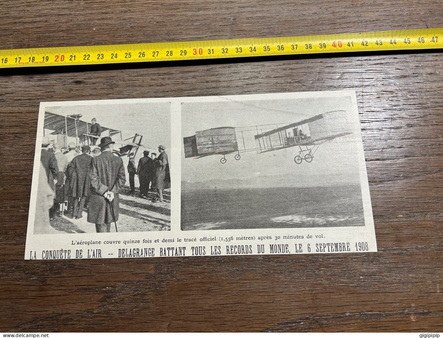 1908 PATI CONQUETE DE L'AIR DELAGRANGE BATTANT TOUS LES RECORDS DU MONDE Aéroplane - Verzamelingen
