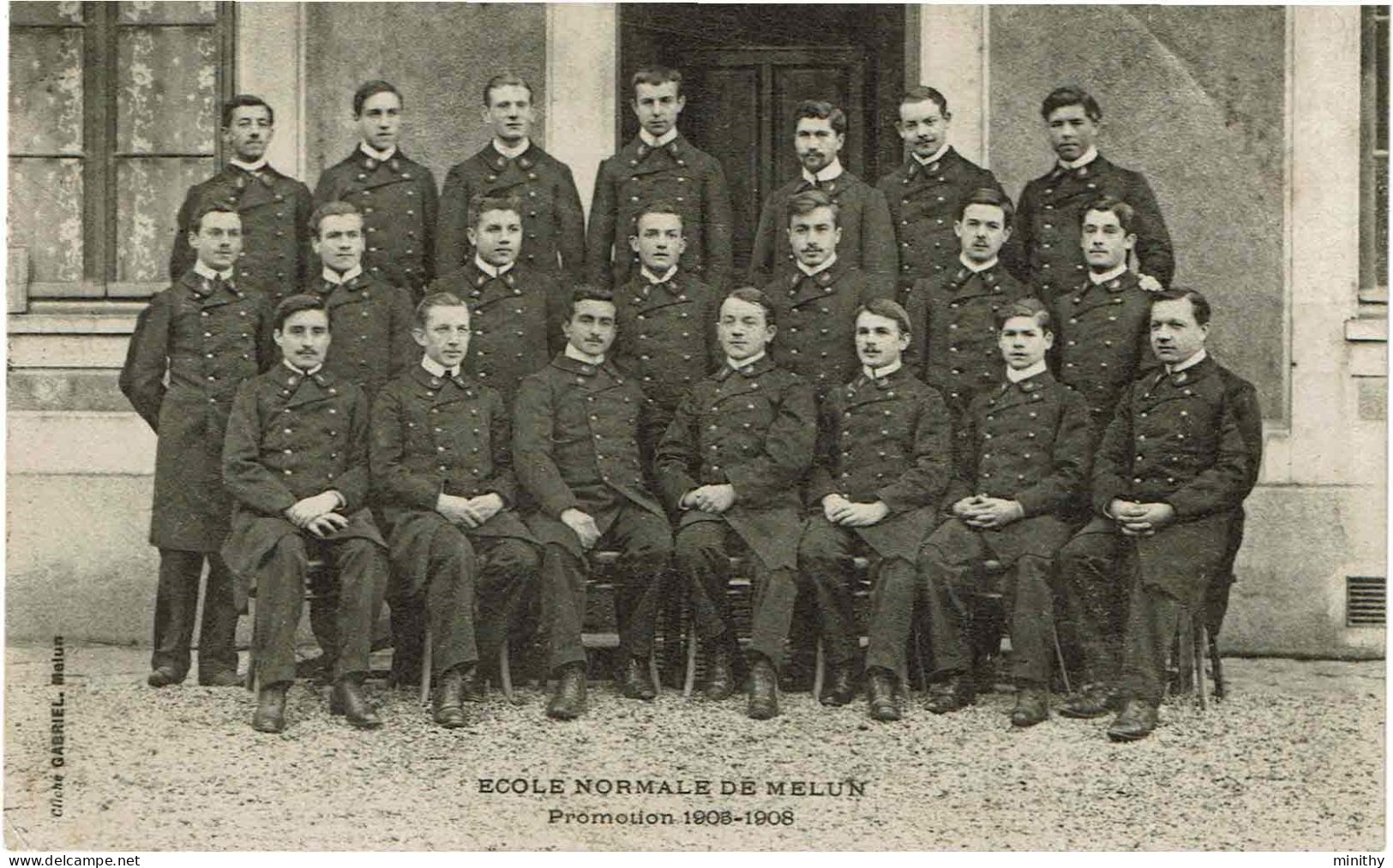 MELUN  -  Ecole Normale - Promotion 1905-1908 - Schools