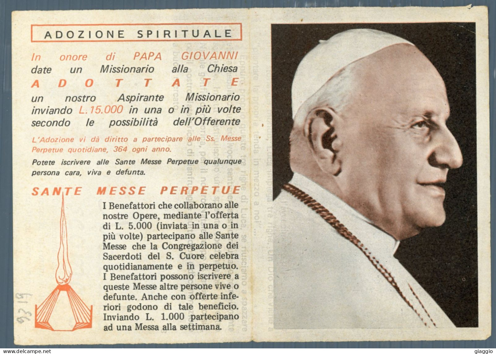 °°° Santino N. 9319 - Papa Giovanni Xxiii °°° - Religion & Esotérisme