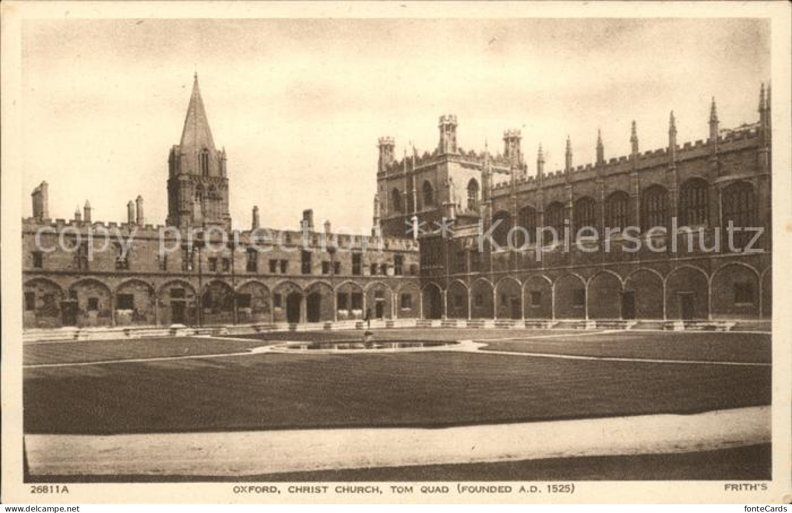 11750228 Oxford Oxfordshire Christ Church Tom Quad 16th Century Frith's Series  - Other & Unclassified