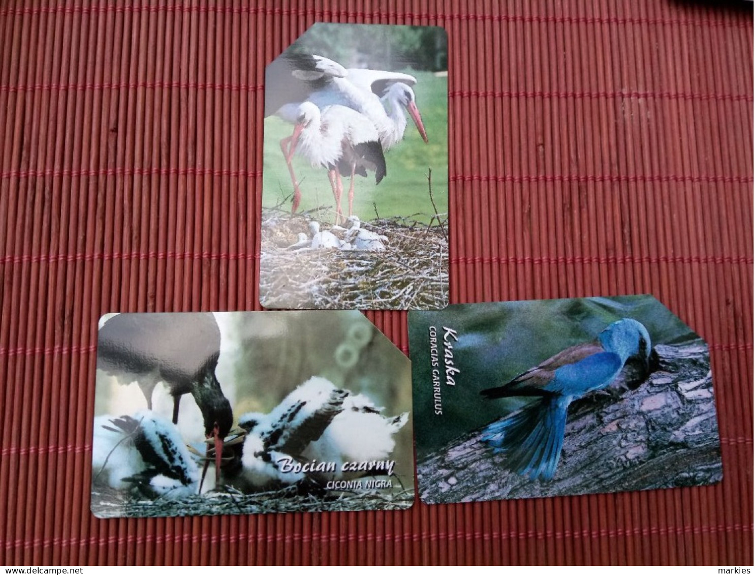 Birds 3 Phonecards Used Rare - Otros & Sin Clasificación