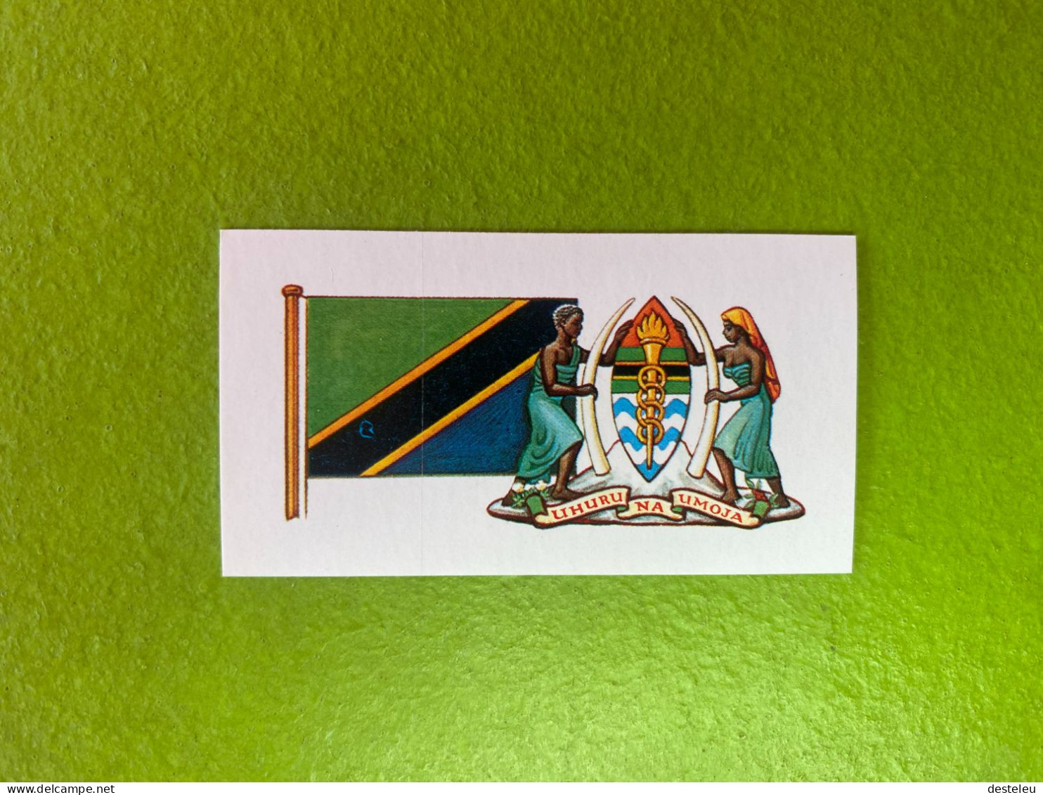 Flags And Emblems Of The World Chromo - Tanzania - Other & Unclassified