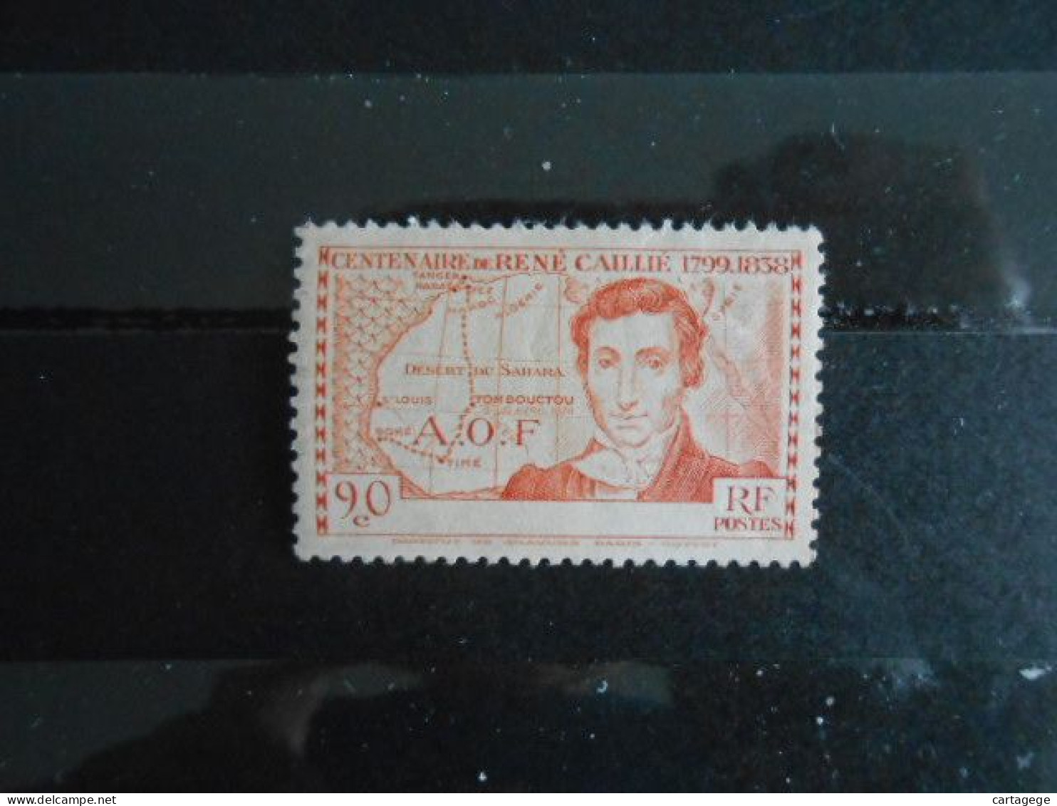 COTE-D'IVOIRE YT 141 RENE CAILLIE Sans COTE-D'IVOIRE Signé BRUN* - Unused Stamps