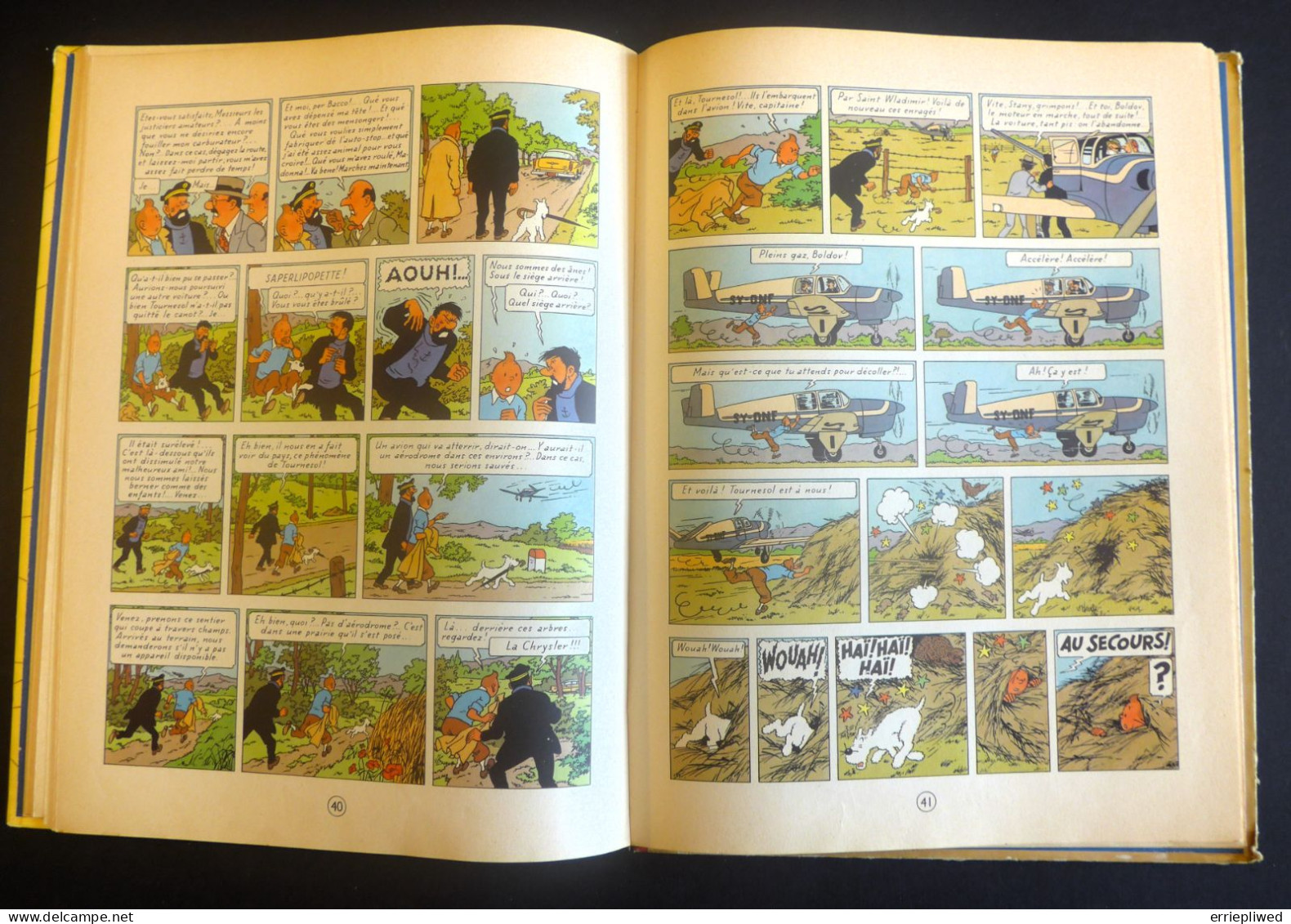 1956 - Tintin - L'Affaire Tournesol, eerste editie