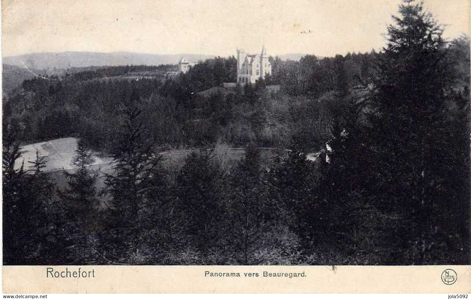 BELGIQUE -  ROCHEFORT - Panorama Vers Beauregard - Cachet Exposition Bruxelles 1910 - Rochefort