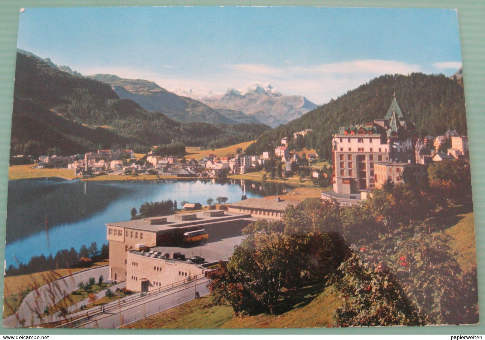 St. Moritz (GR) - Palace Hotel Und Post Mit St. Moritz Bad - St. Moritz