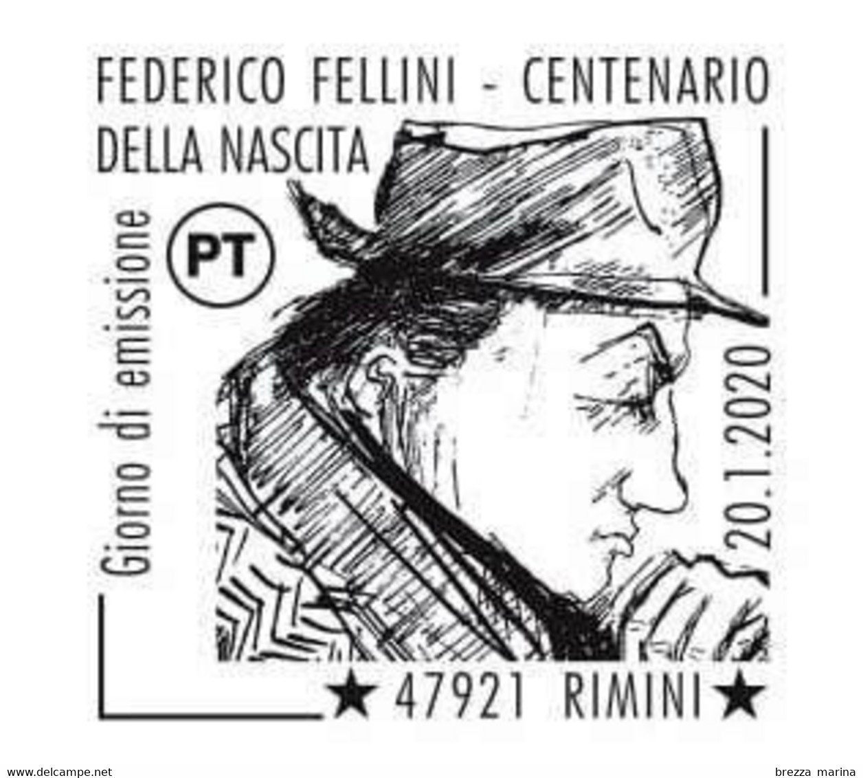 Nuovo - MNH - ITALIA - 2020 - 100 Anni Della Nascita Di Federico Fellini – Autoritratto - B - 2011-20:  Nuevos