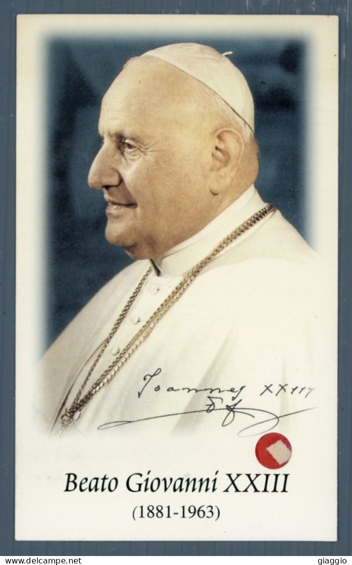 °°° Santino N. 9321 - Papa Giovanni Xxiii Con Reliquia °°° - Religion & Esotérisme