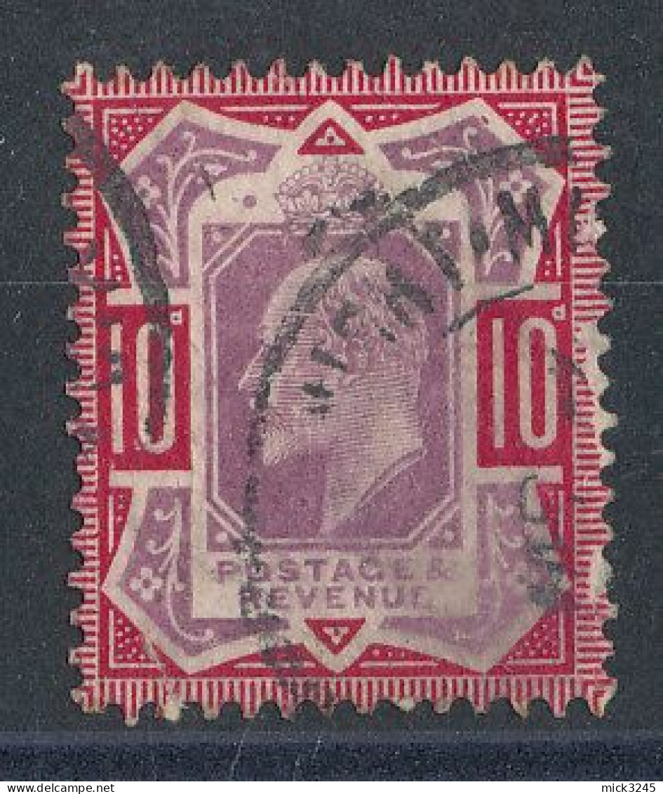 GB N°116 Edouard VII  10p Rouge Et Violet De 1902-1910 - Gebraucht