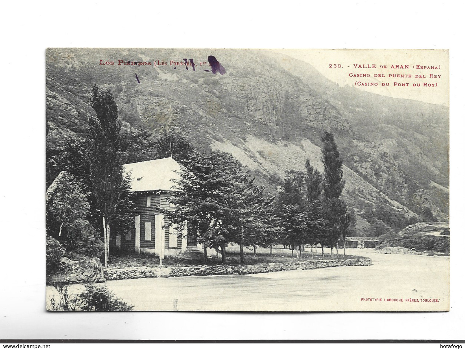 CPA VALLE DE ARAN,  CASINO DEL PUENTE DEL REY En 1909! (voir Timbre) - Sonstige & Ohne Zuordnung