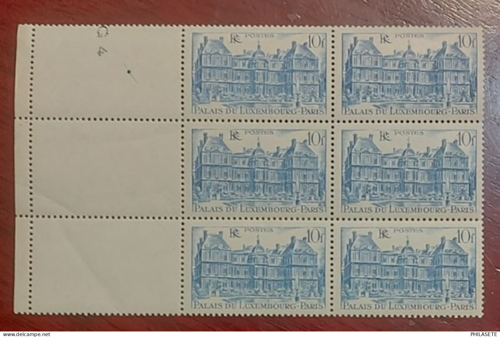 France Neuf** Bloc De 6 Timbres YT N° 760 Palais Du Luxembourg - Mint/Hinged