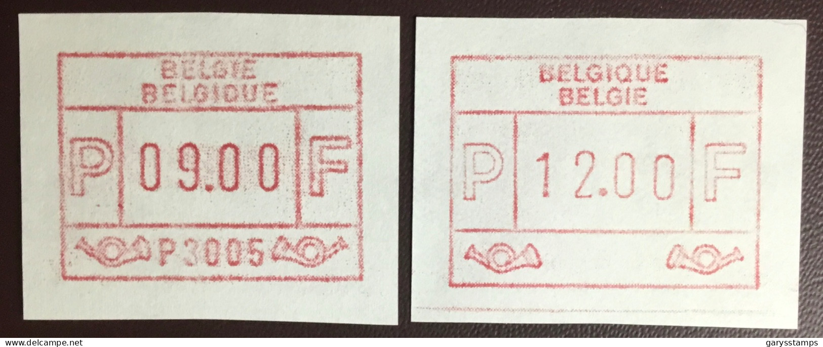 Belgium 1984 ATM Machine Stamps MNH - Ungebraucht