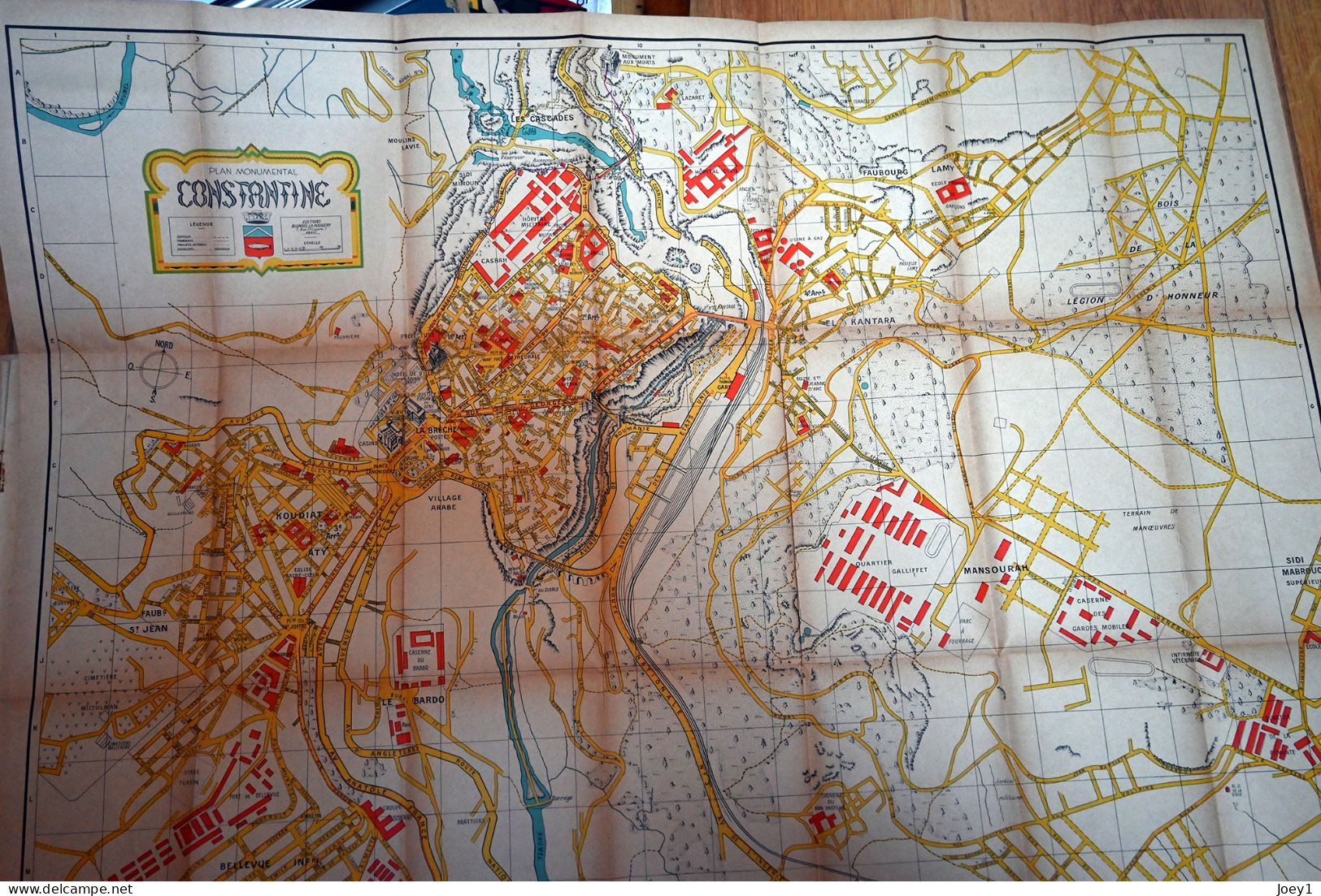 Constantine Plan Guide Touristique - Dépliants Touristiques