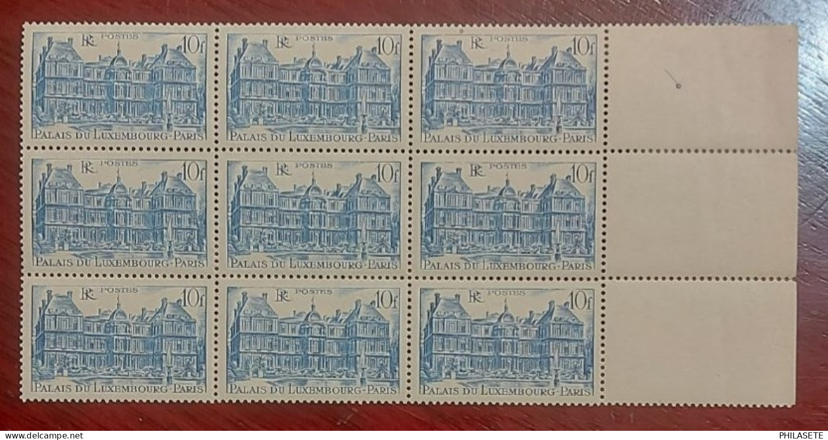France Neuf** Bloc De 9 Timbres YT N° 760 Palais Du Luxembourg - Mint/Hinged