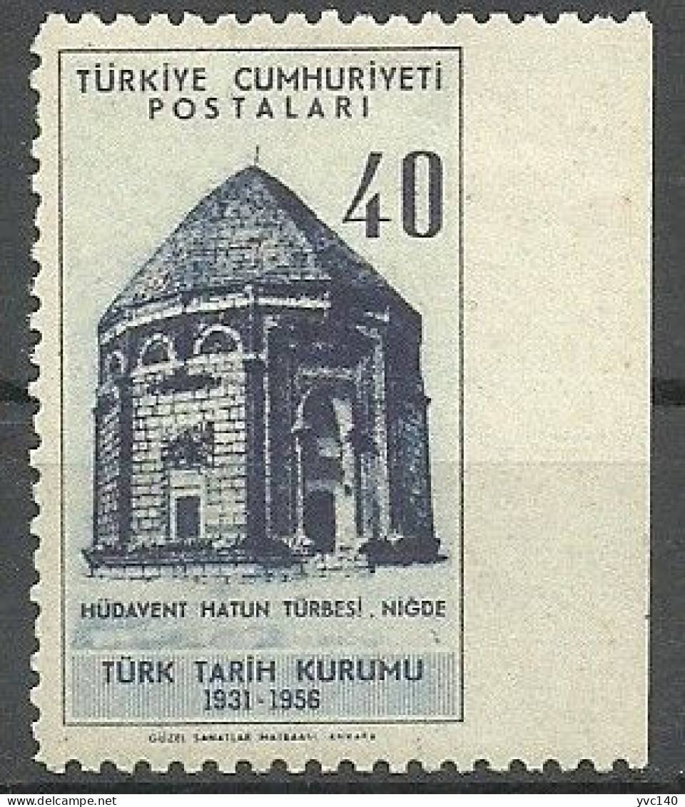 Turkey; 1956 25th Anniv. Of The Turkish History Society ERROR "Imperf. Edge" - Nuevos