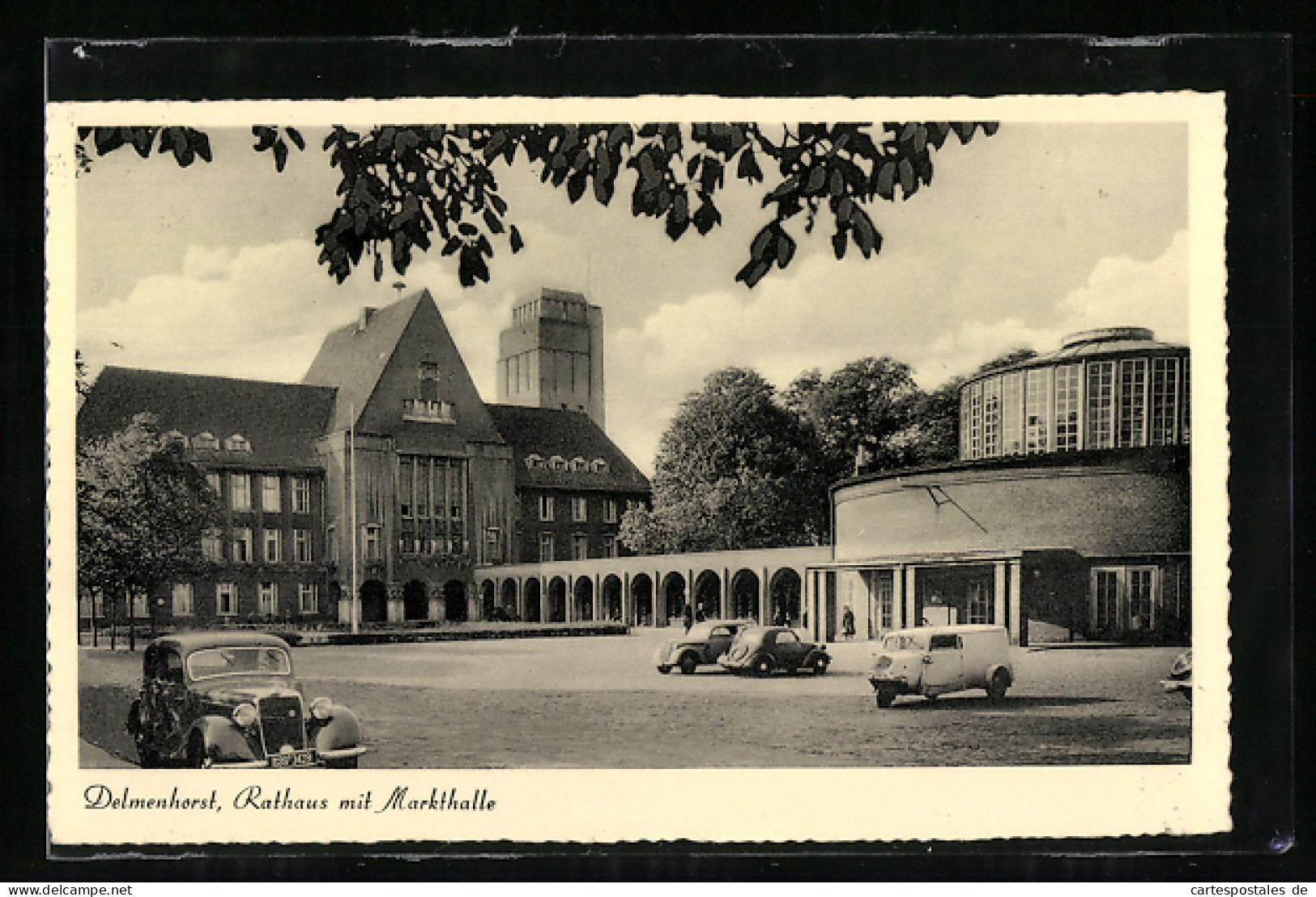 AK Delmenhorst, Rathaus Mit Markthalle  - Delmenhorst
