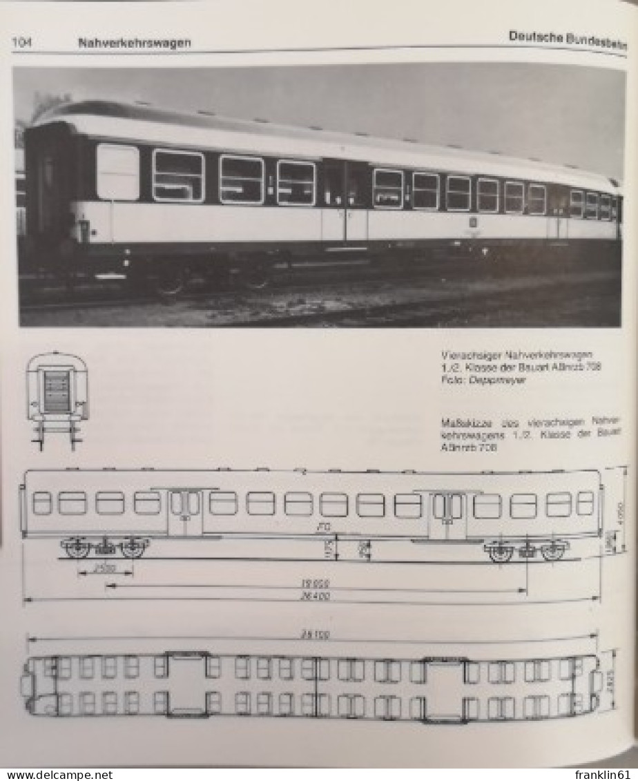 Reisezugwagen deutscher Eisenbahnen.  Deutsche Bundesbahn und Deutsche Reichsbahn.
