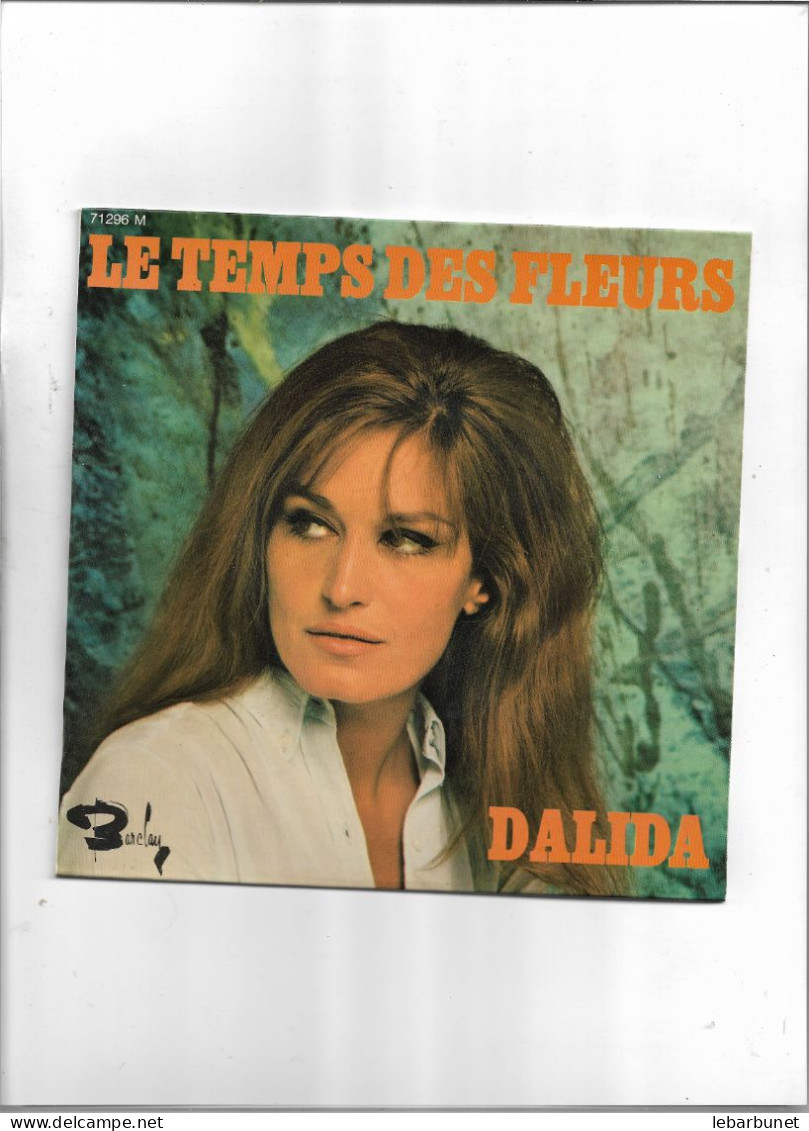 Disque 45 Tours Dalida 4 Titres Le Temps Des Fleurs-je Me Repose-je M'endors Dans Tes Bras-le Septième Jour - 45 Rpm - Maxi-Singles