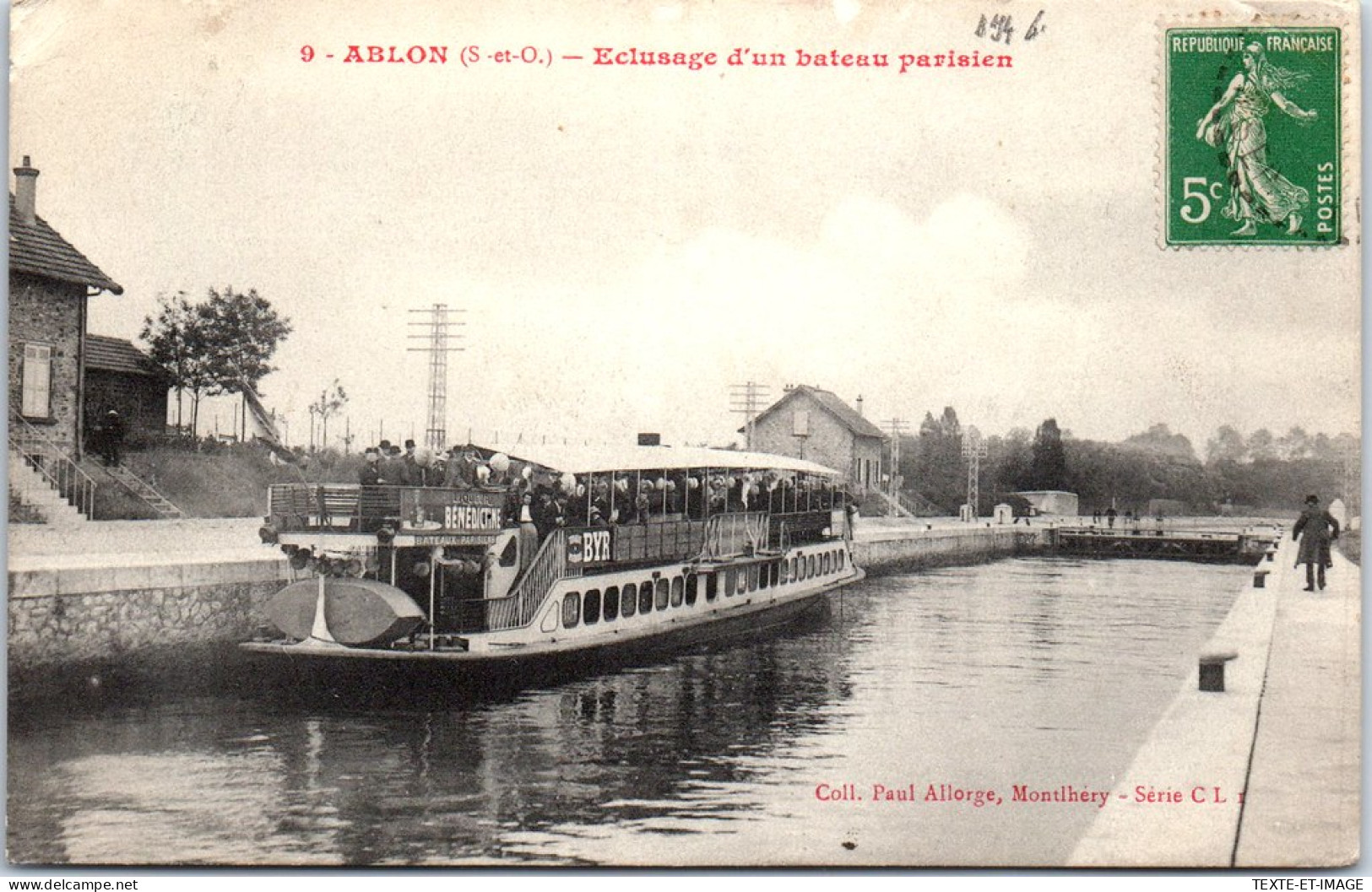 94 ABLON - Eclusage D'un Bateau Parisien. - Ablon Sur Seine