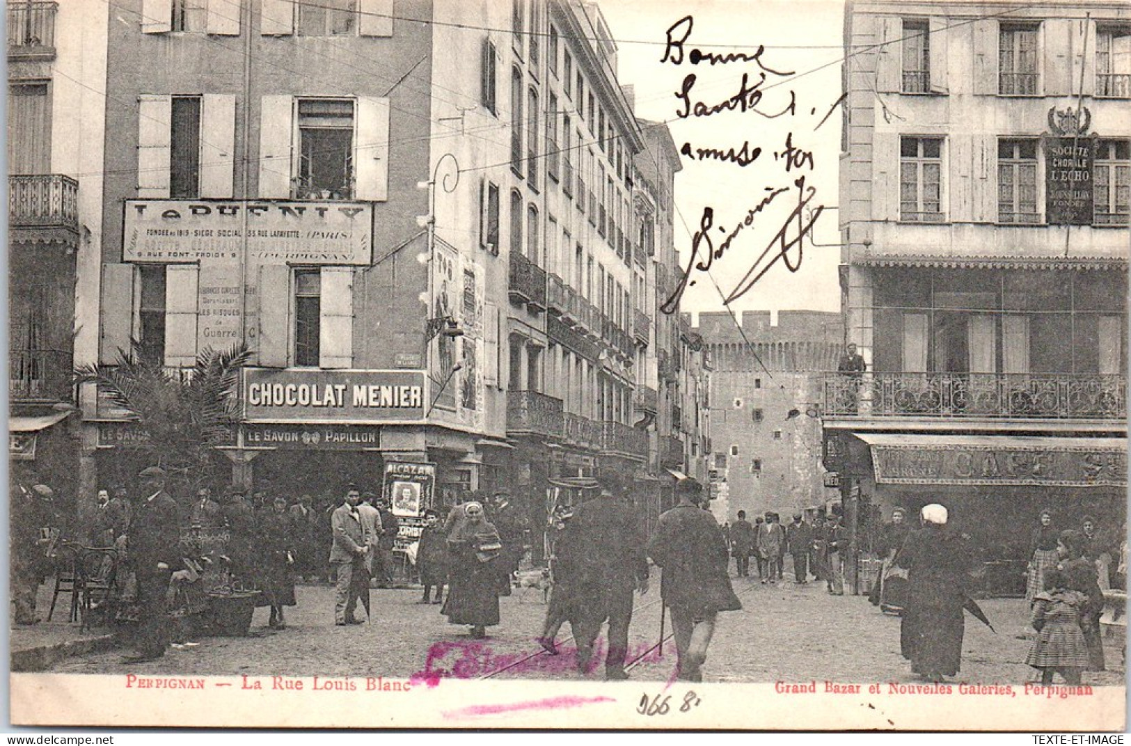 66 PERPIGNAN - La Rue Louis Blanc.  - Perpignan