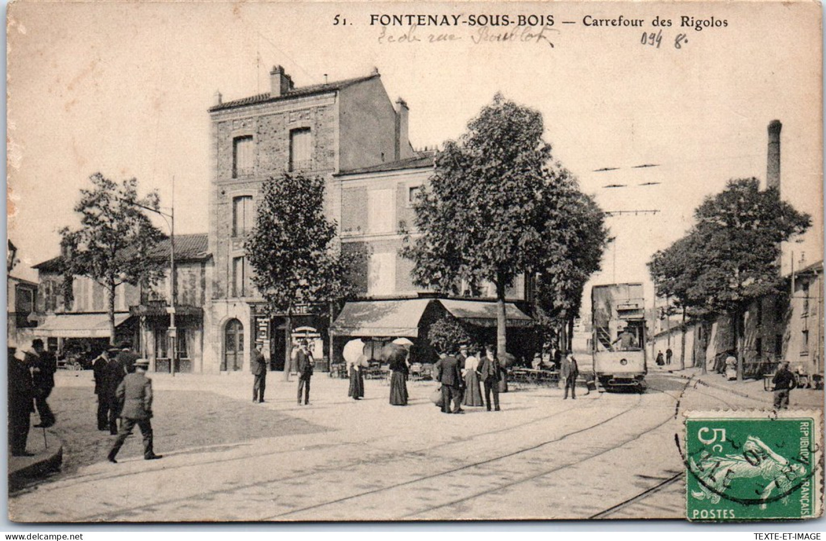 94 FONTENAY SOUS BOIS - Le Carrefour Des Rigolos. - Fontenay Sous Bois