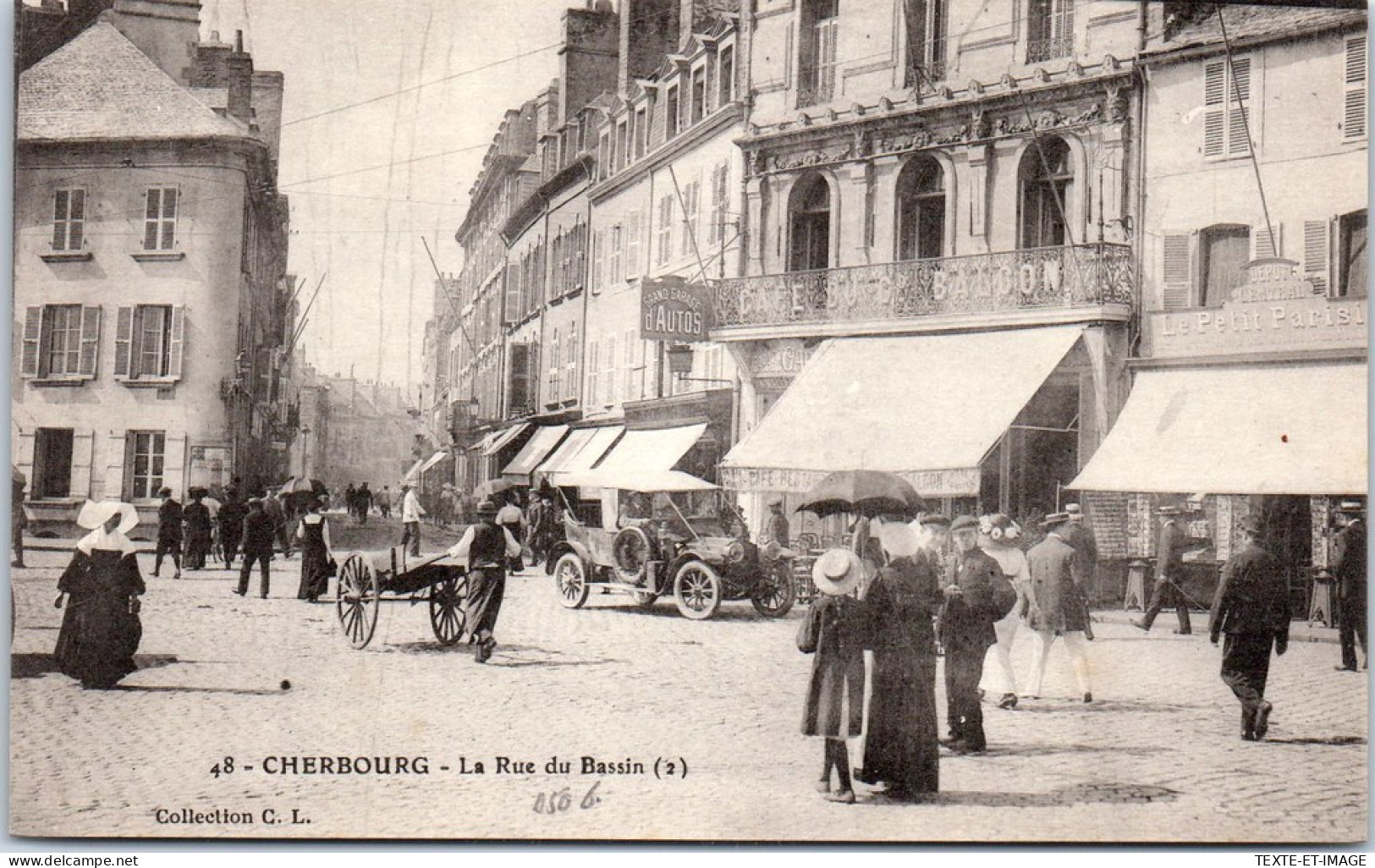 50 CHERBOURG - La Rue Du Bassin. - Cherbourg
