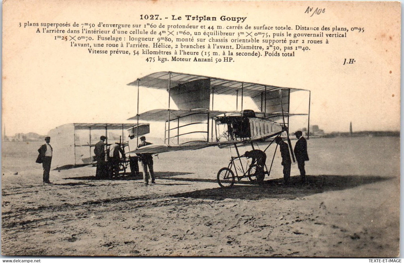 AVIATION - Le Triplan GOUPY - Other & Unclassified