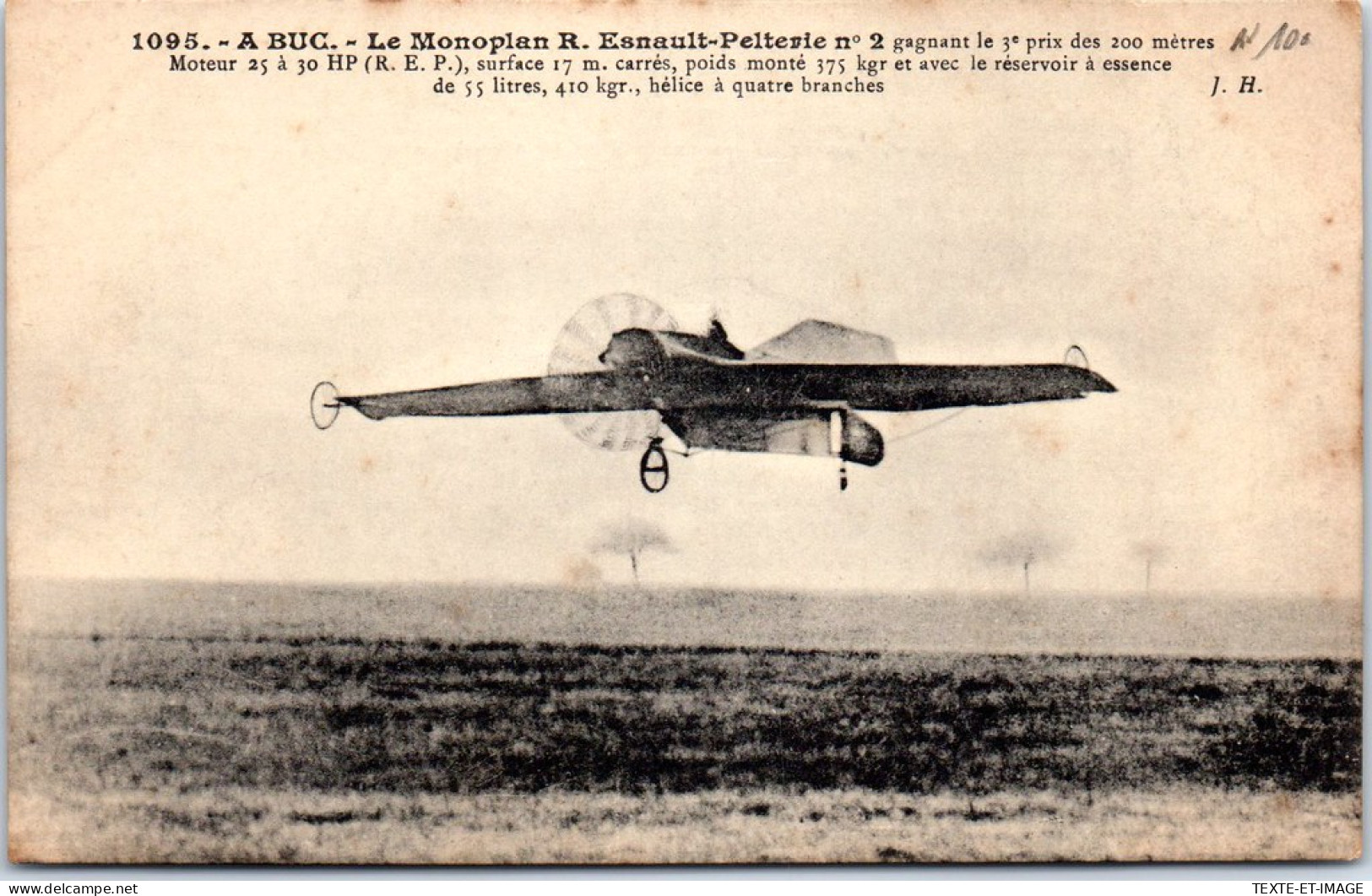 AVIATION - A BUC - Le Monoplan Esnault Pelterie N°2 - Altri & Non Classificati