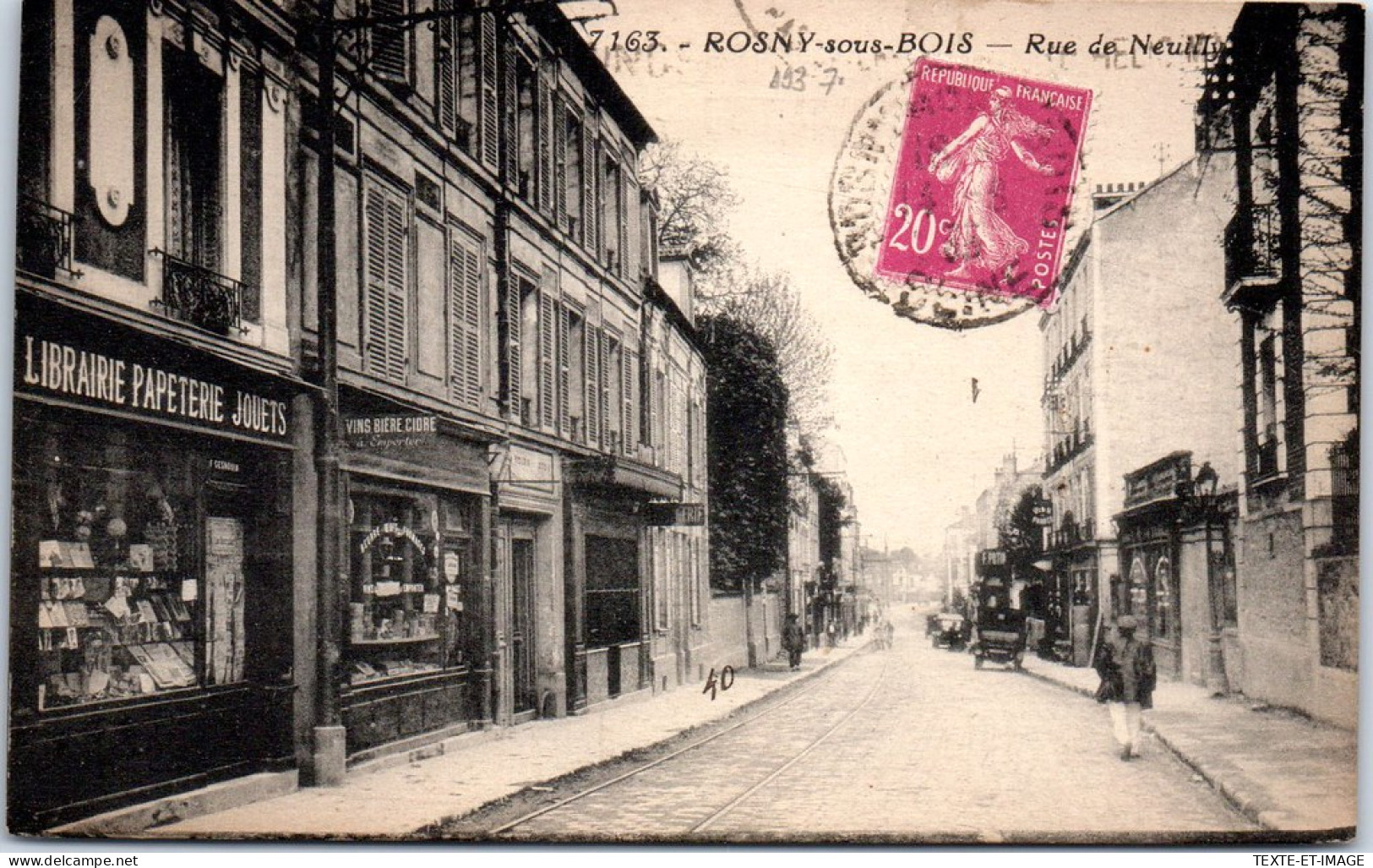 93 ROSNY SOUS BOIS - Vue De La Rue De Neuilly. - Rosny Sous Bois