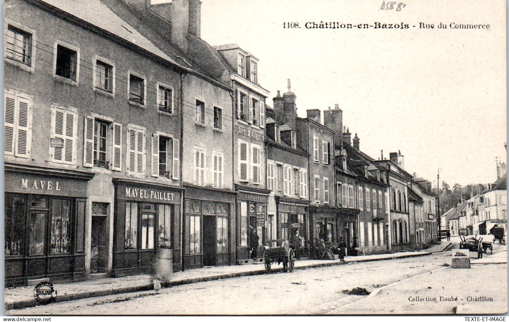 58 CHATILLON EN BAZOIS - Rue Du Commerce. - Chatillon En Bazois