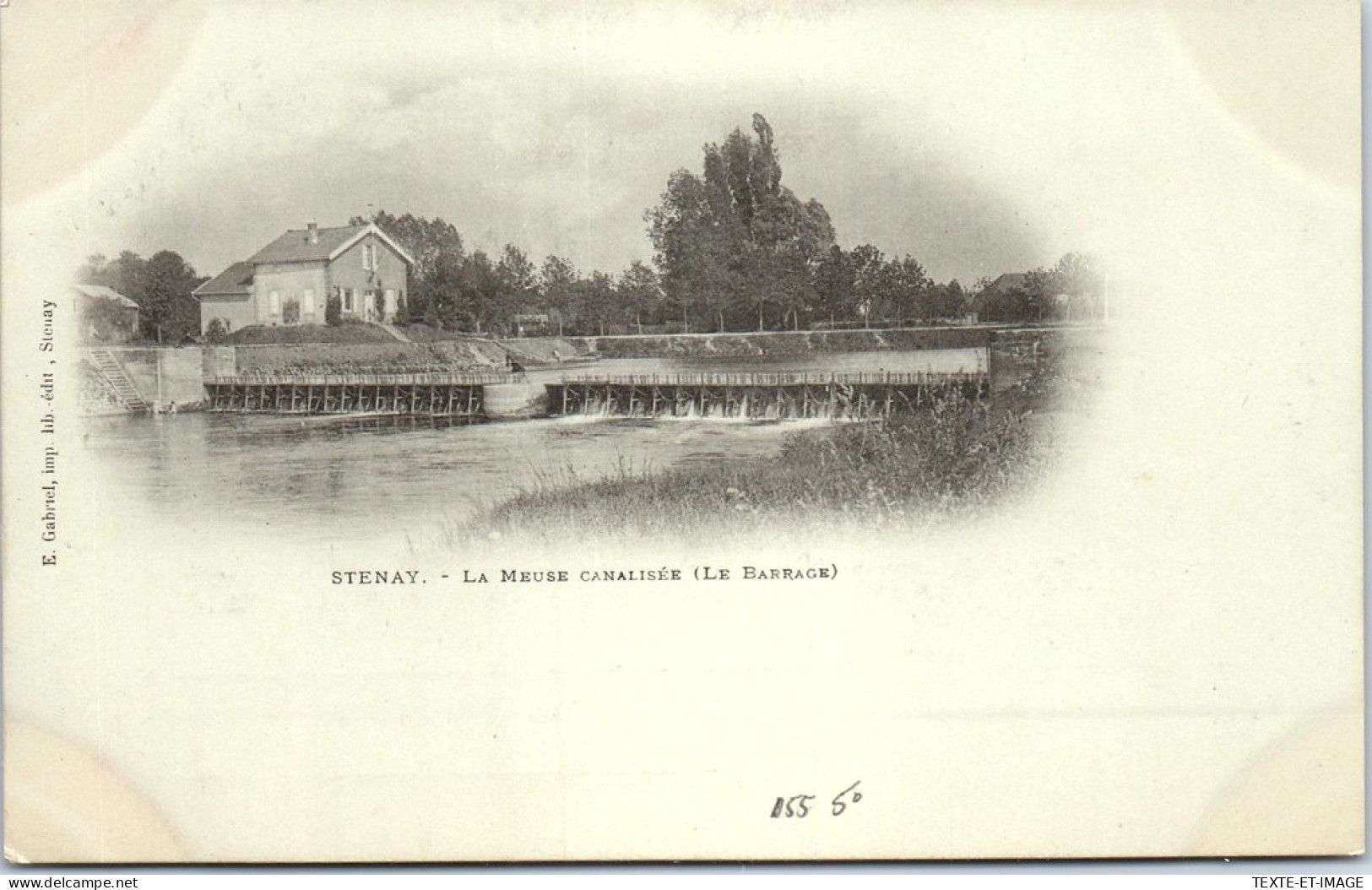 55 STENAY - La Meuse Canalisee (le Barrage) - Stenay