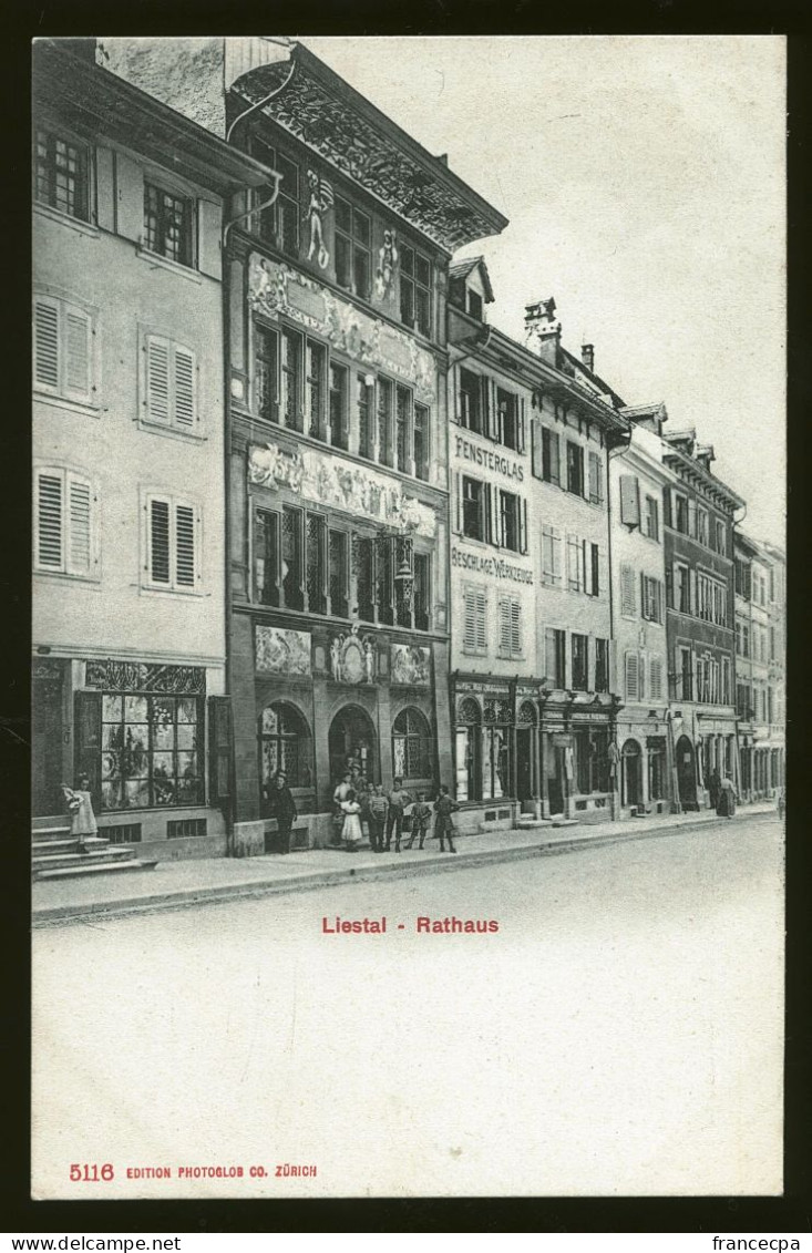 14755 - SUISSE -  LIESTAL - Rathaus  - DOS NON DIVISE - Liestal