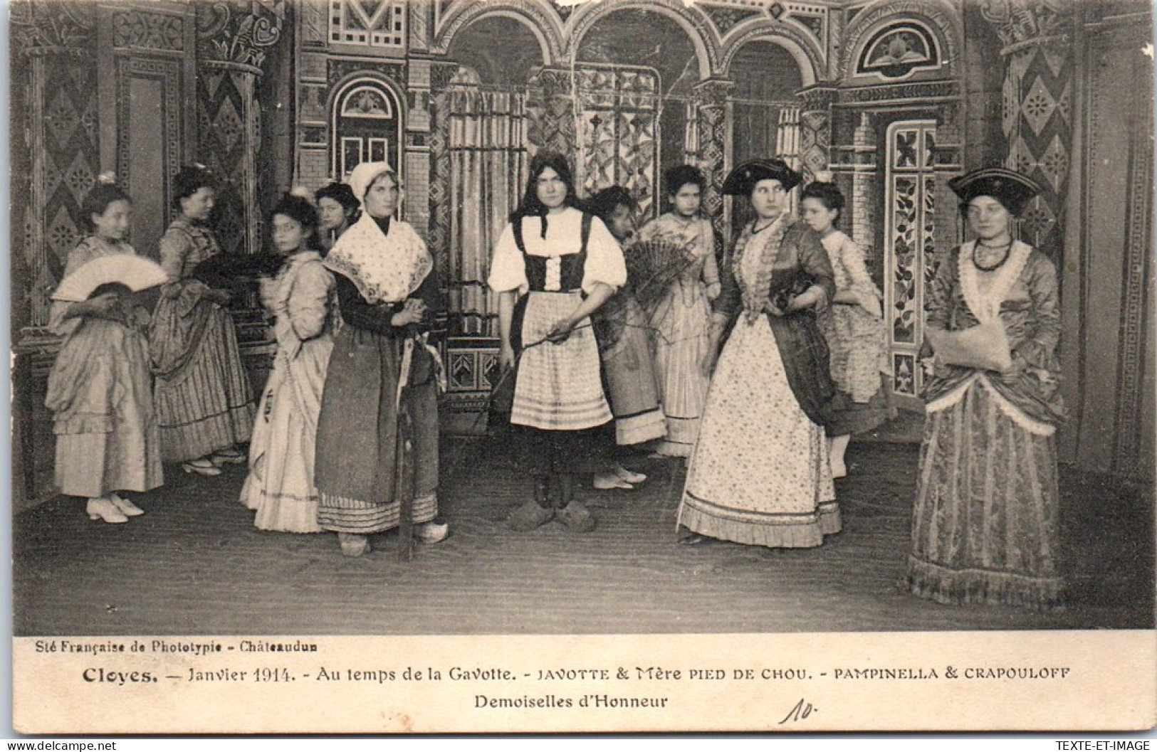 28 CLOYES - Theatre, Au Temps De La Gavotte 1914 - Cloyes-sur-le-Loir